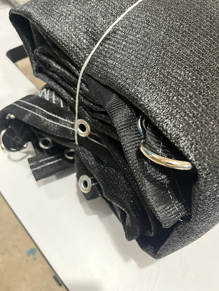 Malla sombra de 2x5 metros negro, 90% 2
