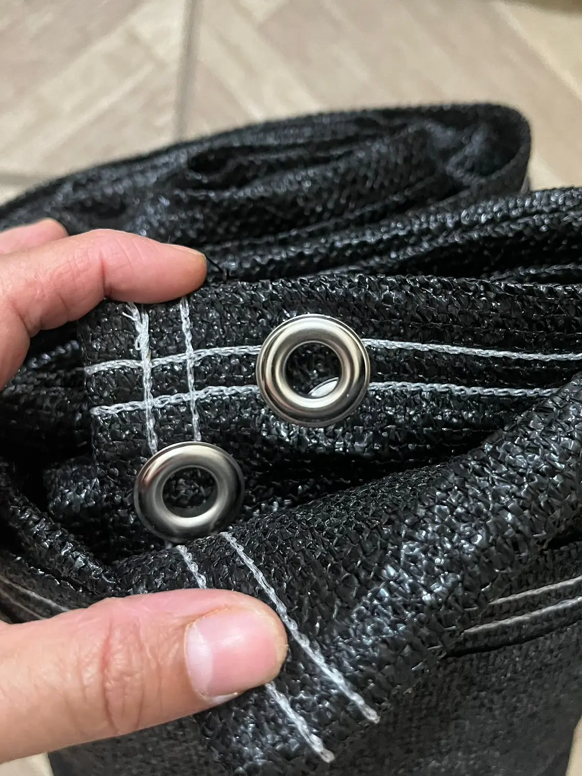 Malla sombra de 2x3 metros negro, 90% 2