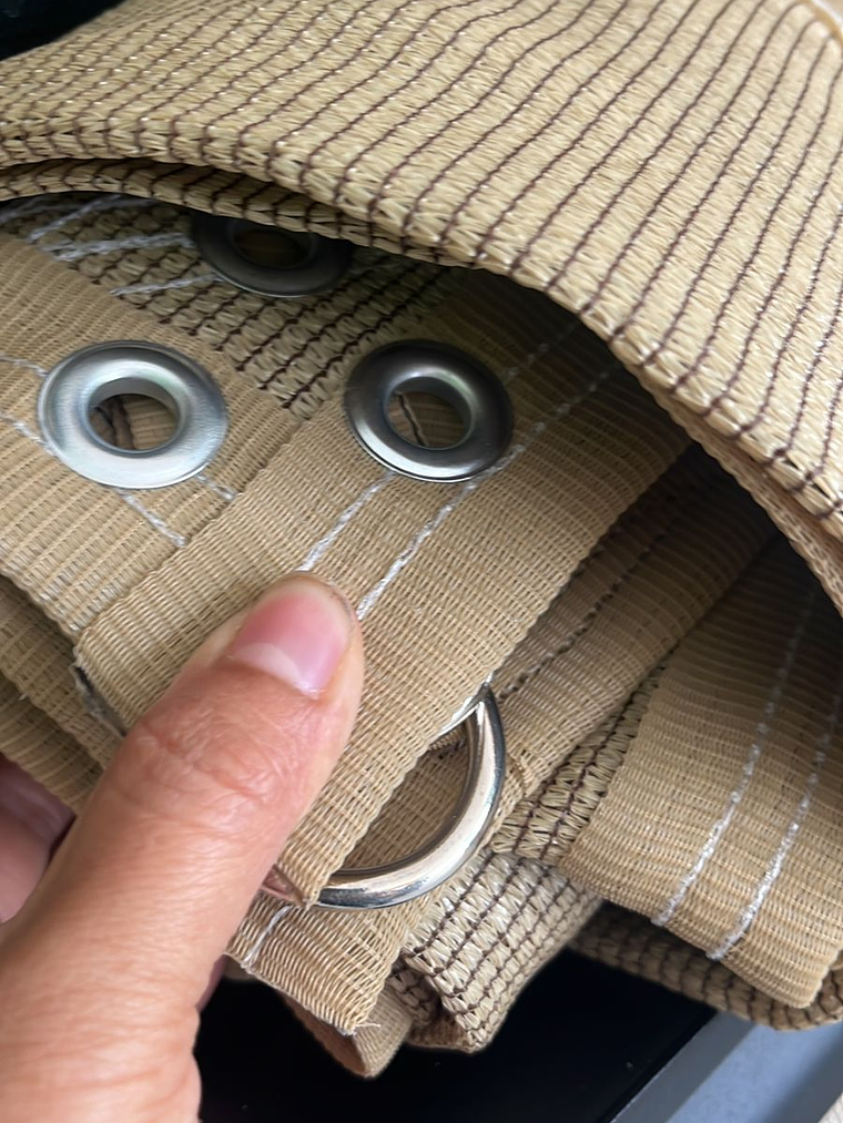 Malla sombra de 3x5 metros beige, 90% 2