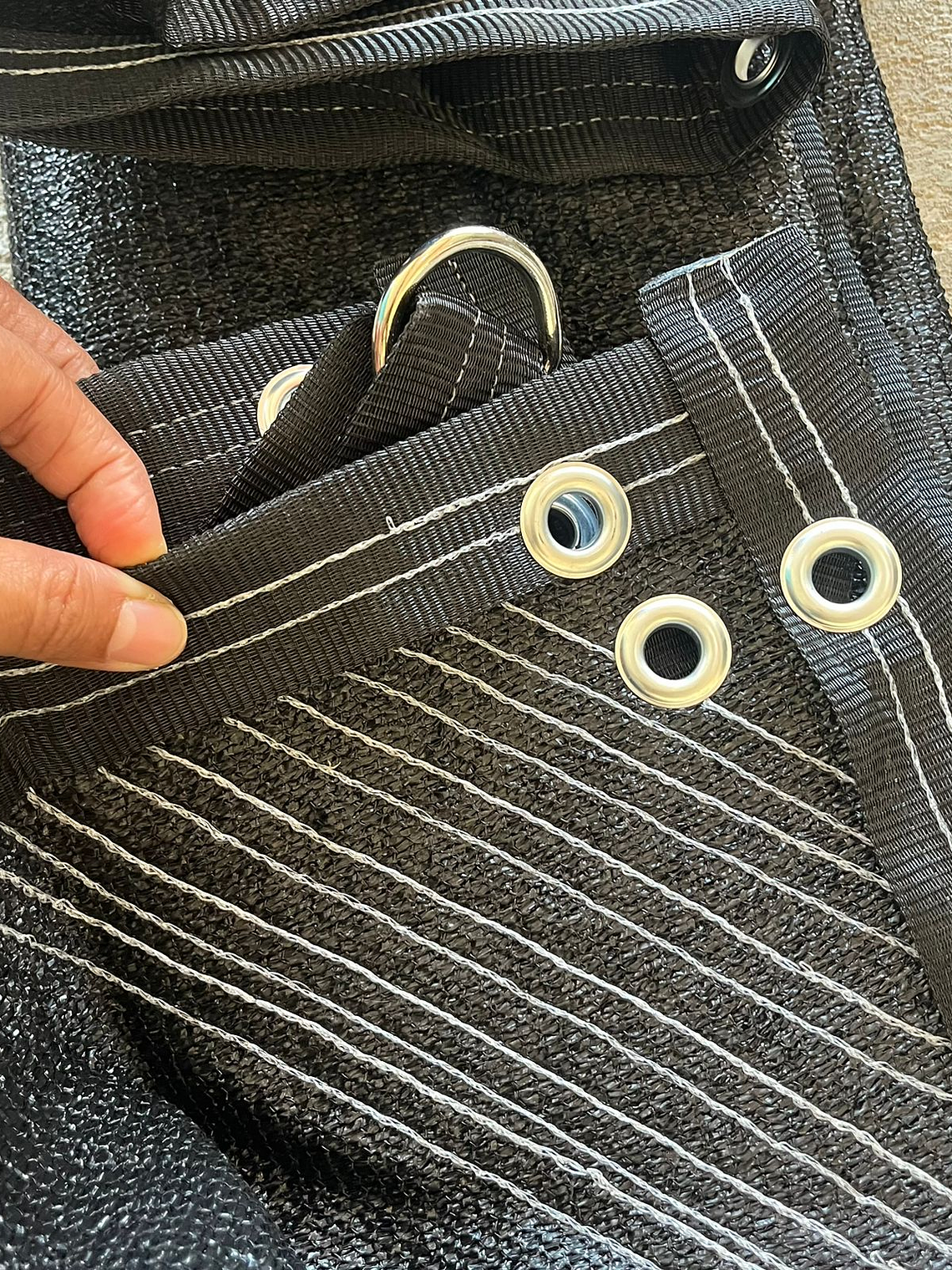 Malla sombra de 3x5 metros negro, 90% 2