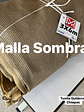 Malla sombra de 3x6 metros beige, 90% - Miniatura 1