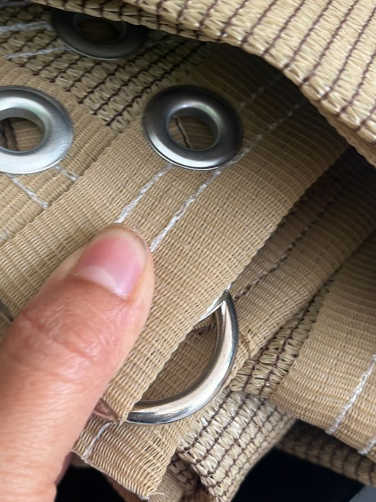 Malla sombra de 4x6 metros beige, 90% 2