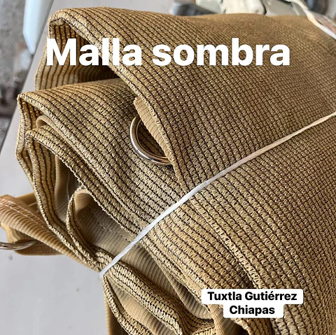 Malla sombra de 5x6 metros beige, 90%