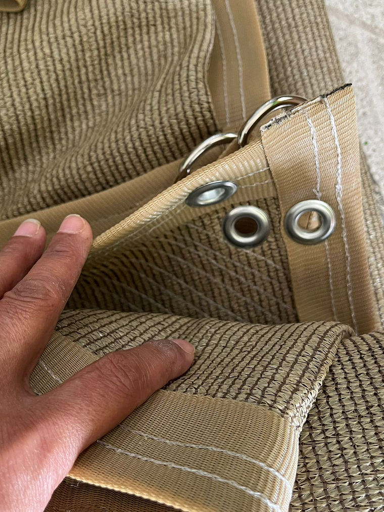 Malla sombra de 3x10 metros beige, 90% 2