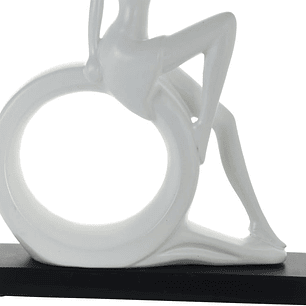 Figura Decorativa Dama Venecia Blanca