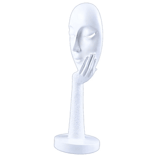 Figura Decorativa Máscara Blanca