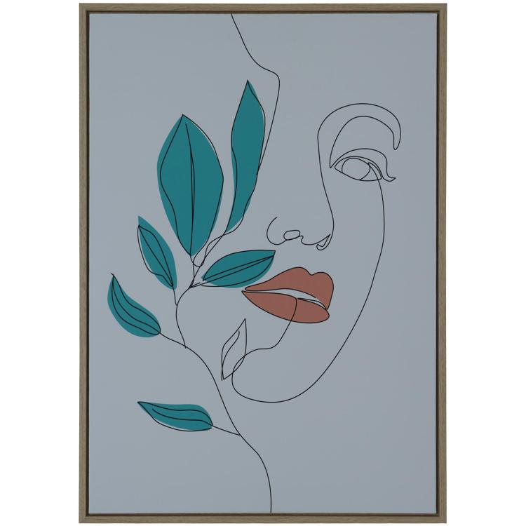 Cuadro Jacinta Turquesa 70 x 50