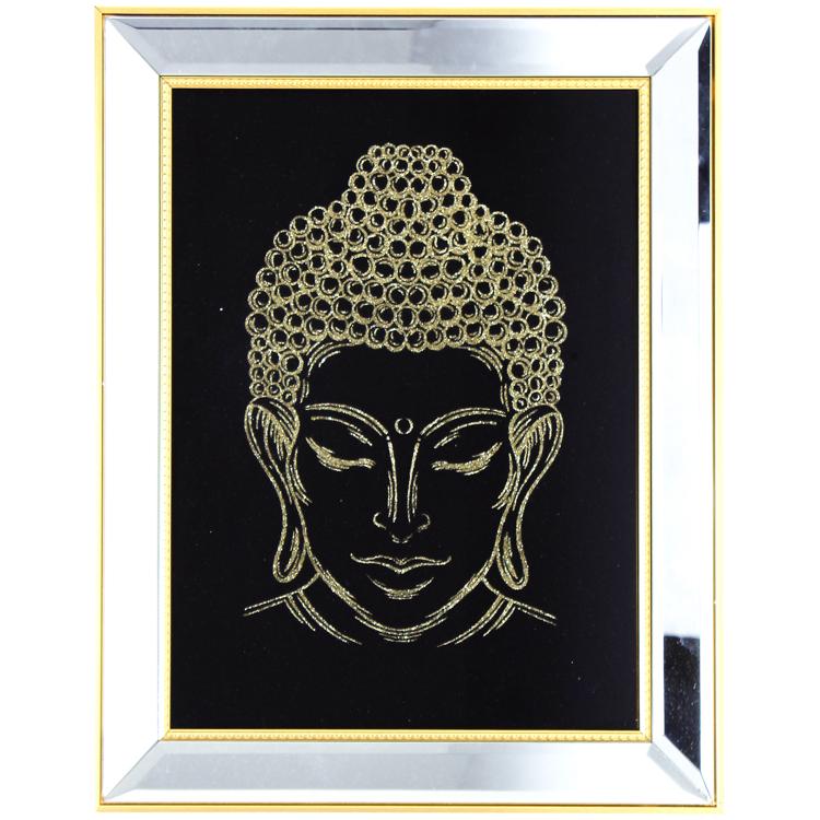 Cuadro Buda Cabeza Silver