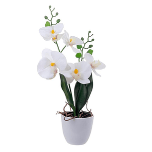 Planta Decorativa Artificial Orquídea Real Touch 43 cm 