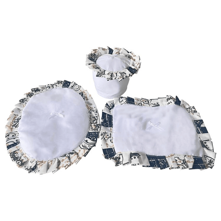 Juego Cortina para Baño Postales 4 Piezas 3