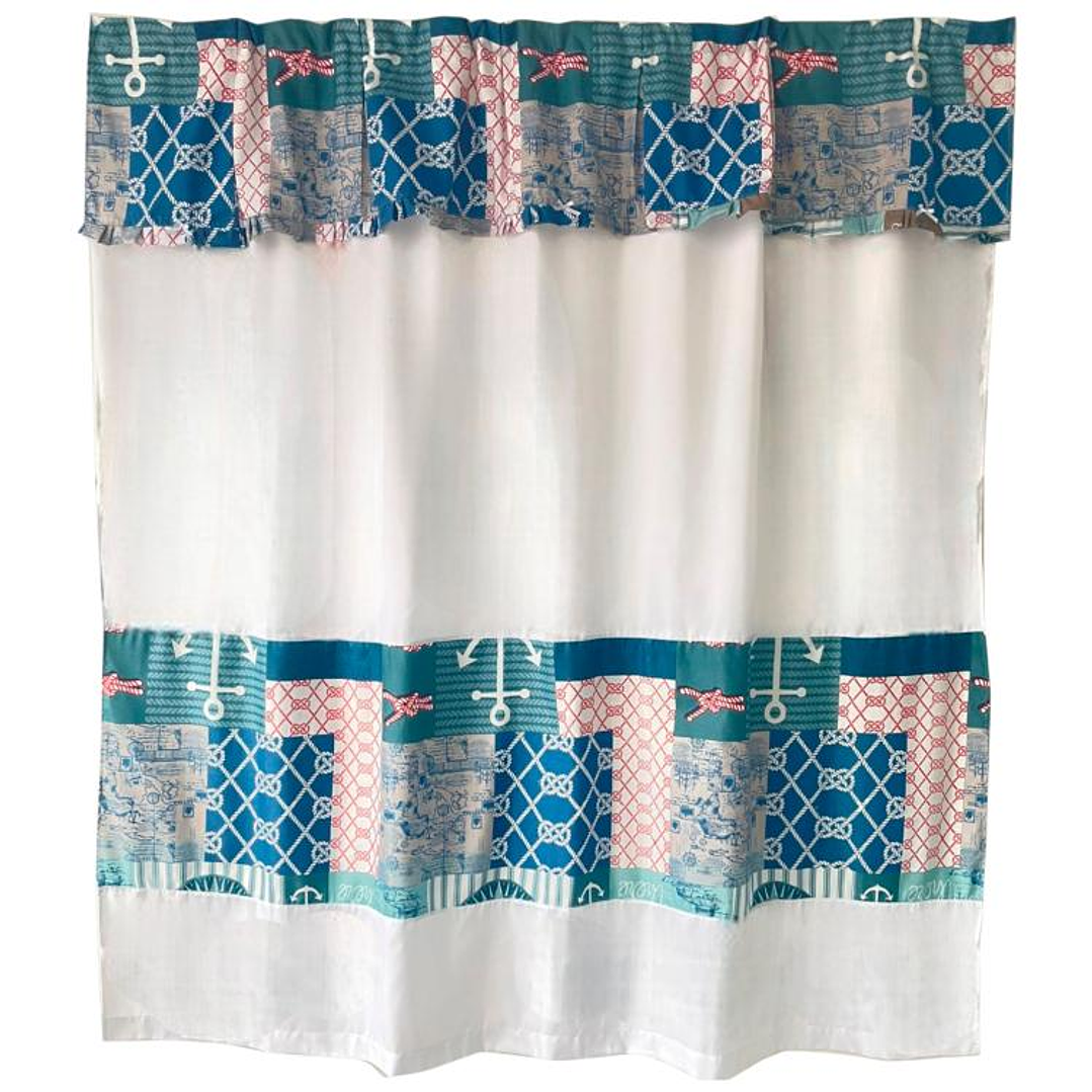 Juego Cortina para Baño Marina 4 Piezas 1