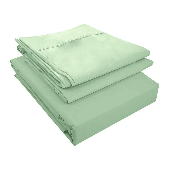 Juego de Sábanas T144 Lisa Esmeralda 2 Plazas 2
