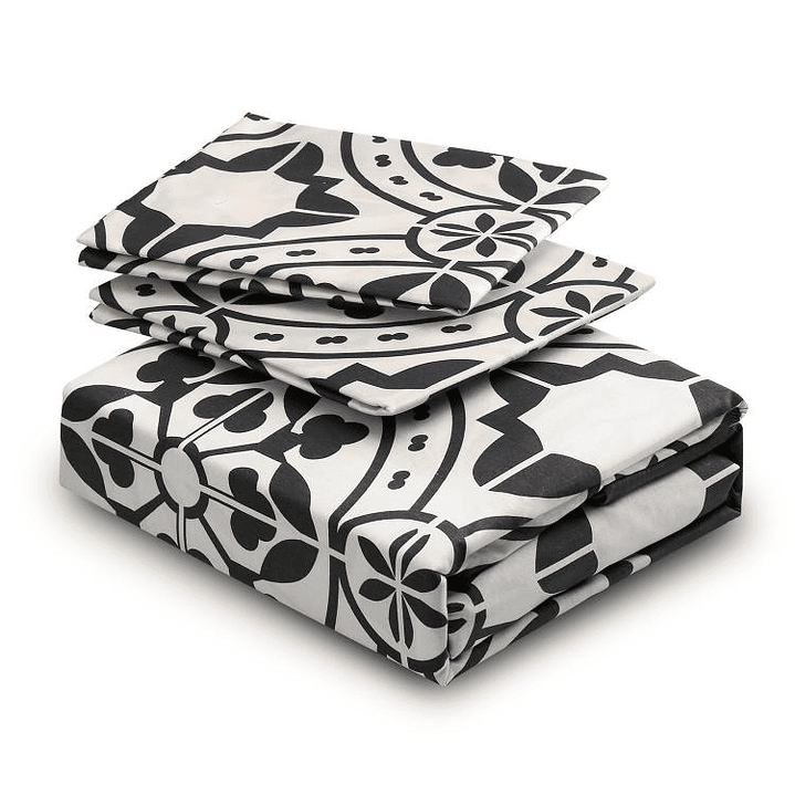 Juego de Sábanas T144 Boceto Grey 1 Plaza 2