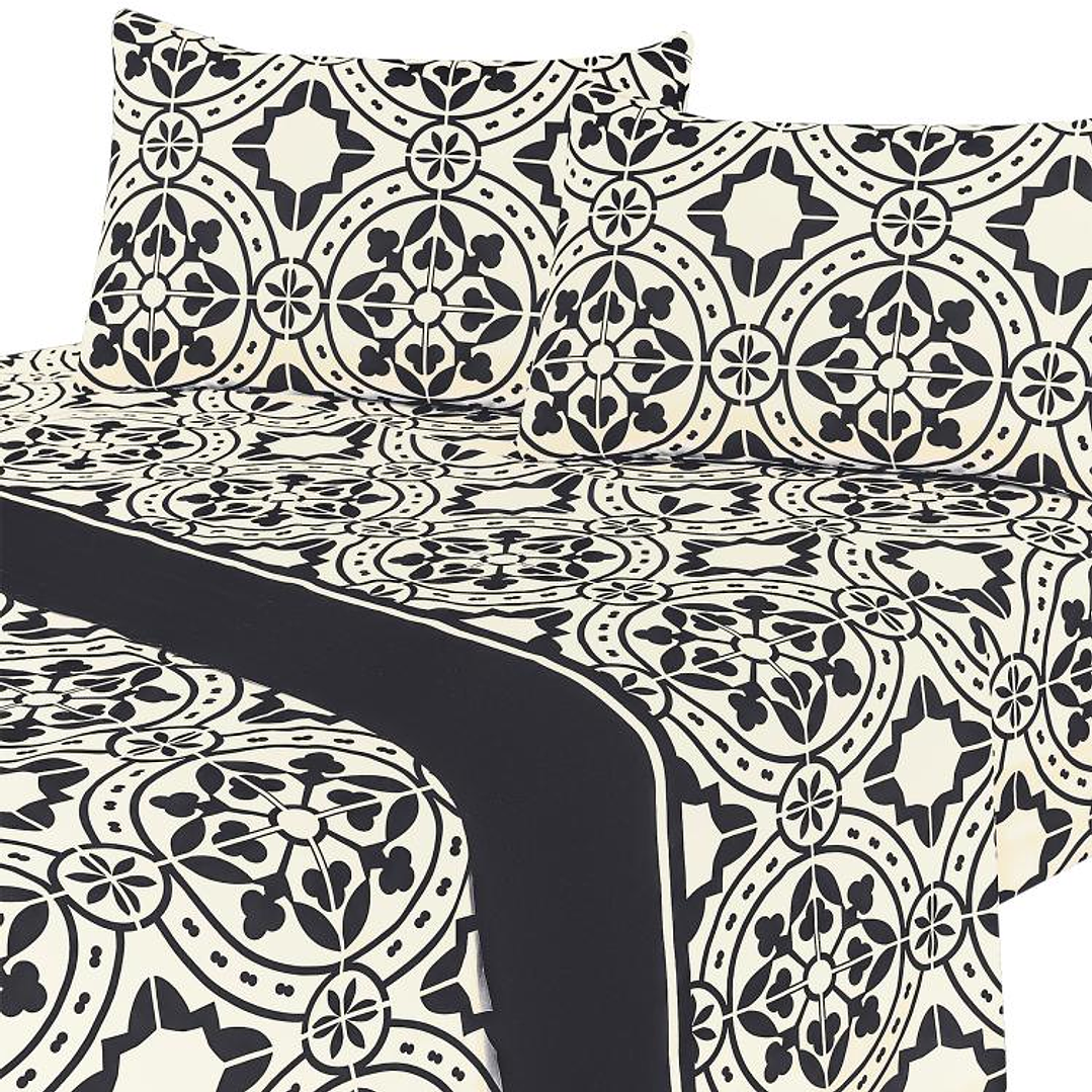 Juego de Sábanas T144 Boceto Grey 1 Plaza 1