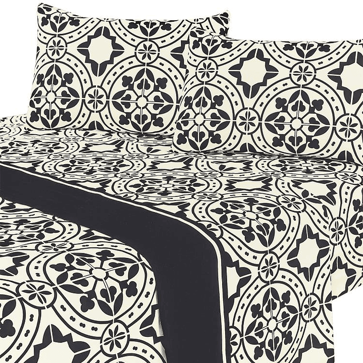 Juego de Sábanas T144 Boceto Grey 1 Plaza 1