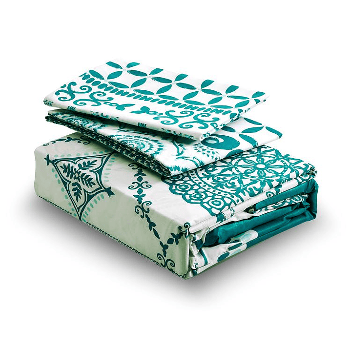 Juego de Sábanas T144 SuperKing Marrakech Petróleo 2