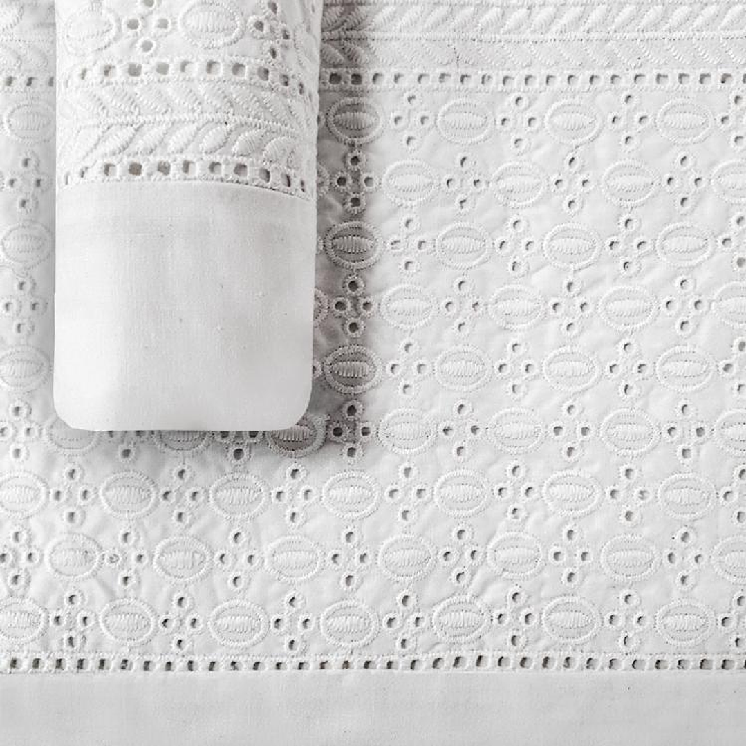 Juego de Sábanas T180 Broderie Blanco 2 Plazas 3