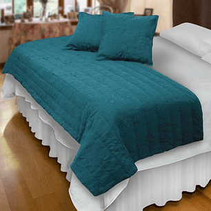 Piecera Con Fundas SK Victoriana Turquesa