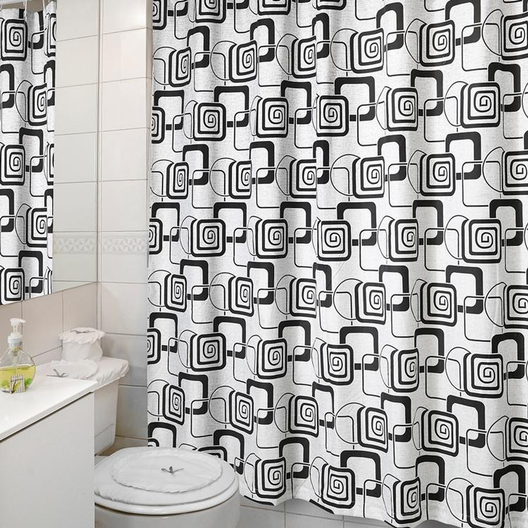 Cortina de Baño Diseño California sin Forro 3