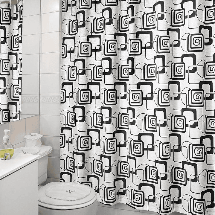 Cortina de Baño Diseño California sin Forro 3