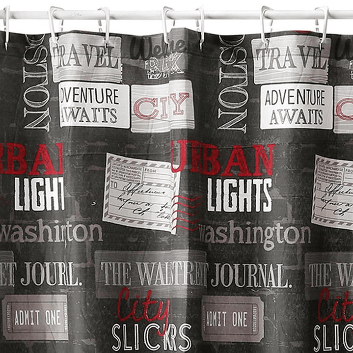 Cortina de Baño Diseño Urban sin Forro 2