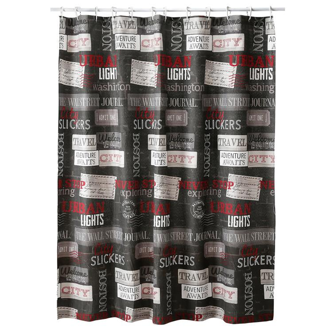 Cortina de Baño Diseño Urban sin Forro 1