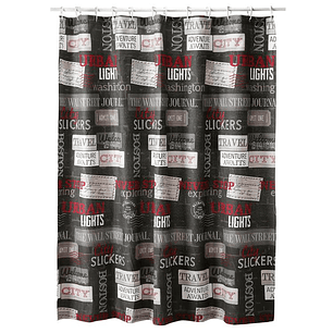 Cortina de Baño Diseño Urban sin Forro