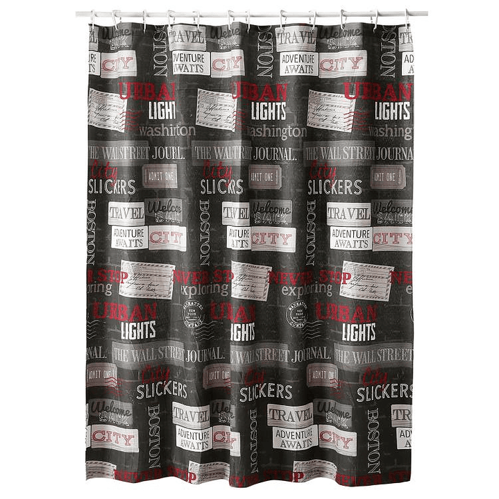 Cortina de Baño Diseño Urban sin Forro 1