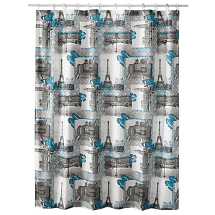 Cortina de Baño Diseño Eiffel sin Forro