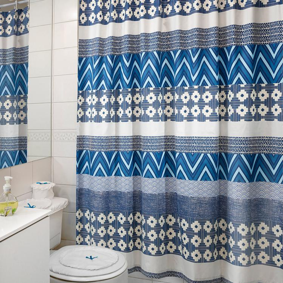 Cortina de Baño Diseño Philadelphia sin Forro 3