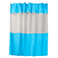 Juego de Cortina para Baño Celeste 5 Piezas sin Forro - Miniatura 1