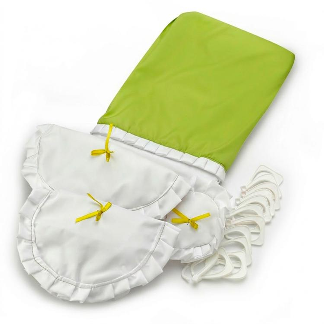 Juego de Cortina para Baño Pistacho 5 Piezas sin Forro 2