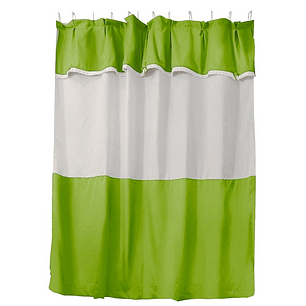 Juego de Cortina para Baño Pistacho 5 Piezas sin Forro