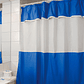 Juego de Cortina para Baño Azul 5 Piezas sin Forro - Miniatura 4