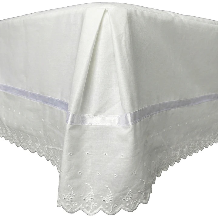 Faldón Broderie Amanda King Blanco 4