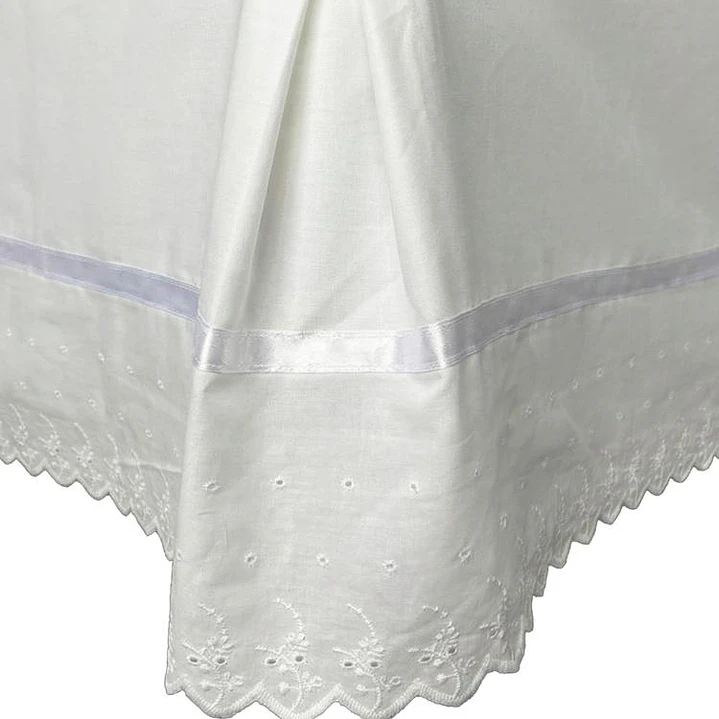Faldón Broderie Amanda 1,5 Plaza Blanco 3