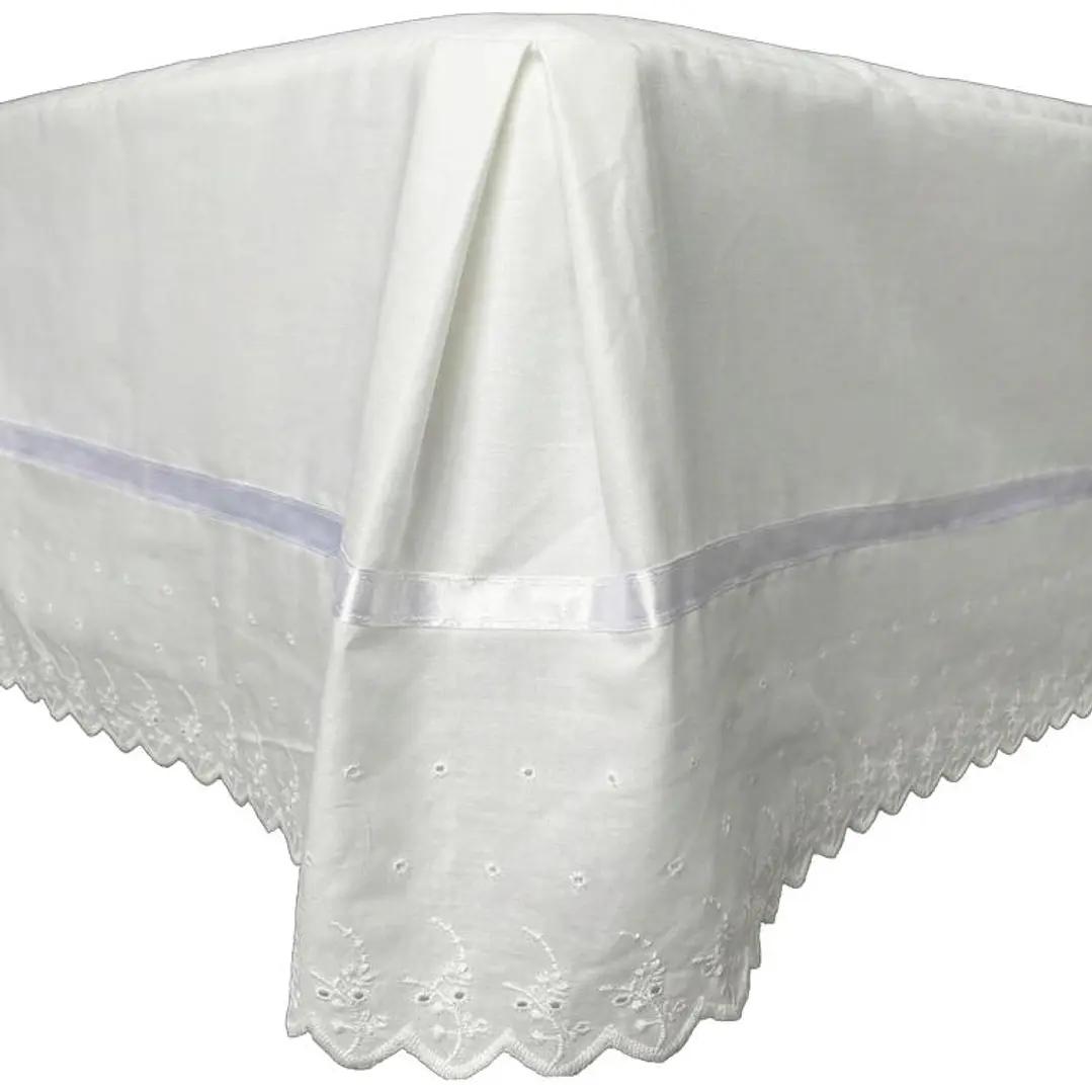 Faldón Broderie Amanda 1,5 Plaza Blanco 4
