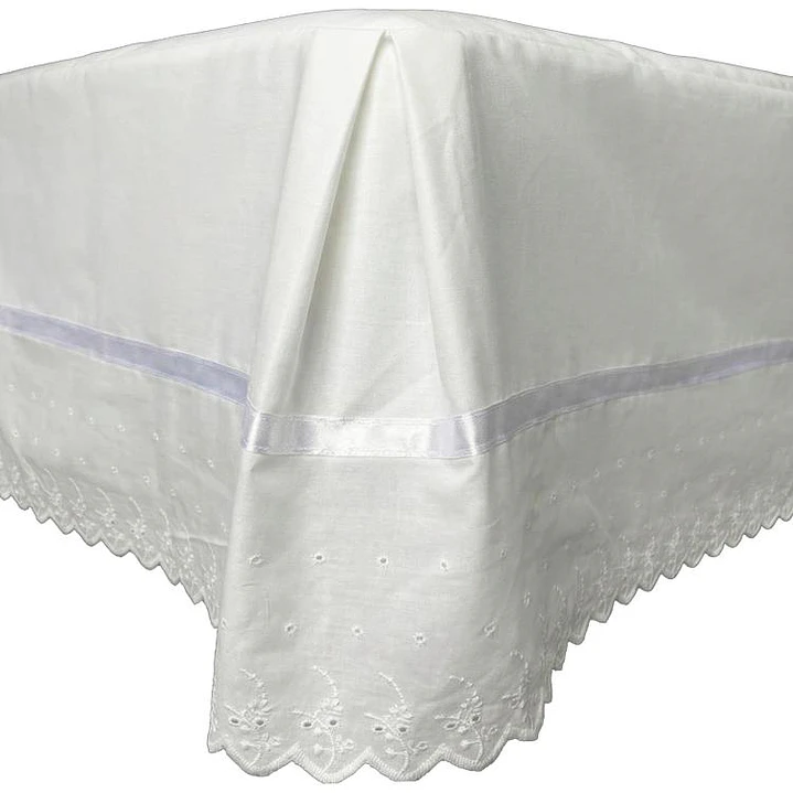 Faldón Broderie Amanda 1,5 Plaza Blanco 4
