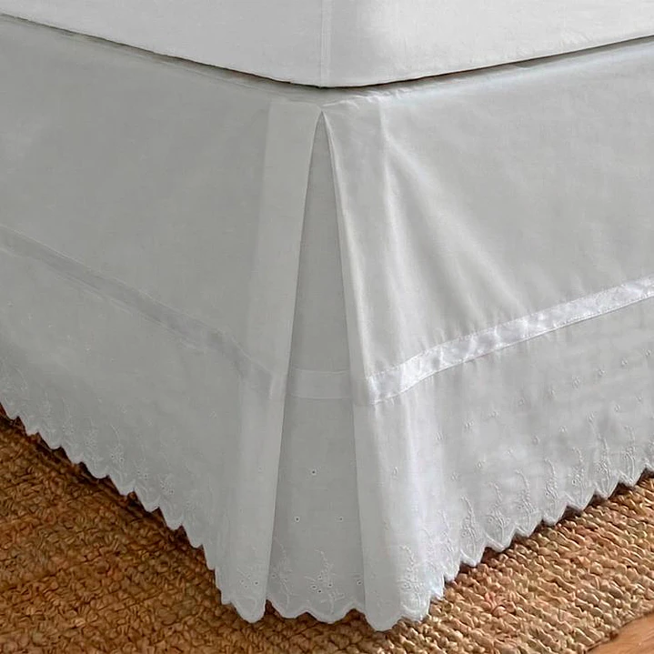 Faldón Broderie Amanda 1,5 Plaza Blanco 2