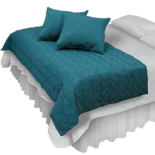 Piecera Con Funda Barroco Turquesa