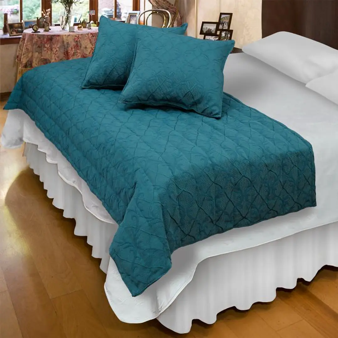 Piecera Con Funda Barroco Turquesa 4