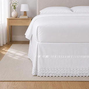 Faldón Broderie Amanda 1 Plaza Blanco