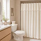 Juego Cortina Broderie para Baño 6 Piezas Beige - Miniatura 1