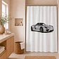 Cortina para Baño Estampada Porsche con Forro - Miniatura 1