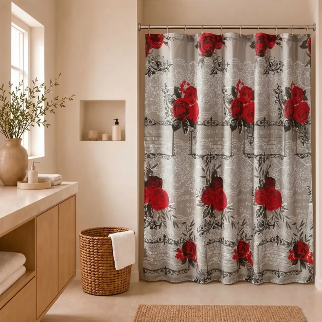 Cortina de Baño Diseño Turbigo sin Forro 1