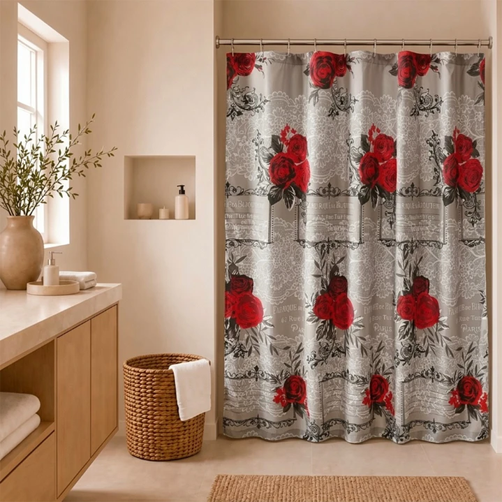 Cortina de Baño Diseño Turbigo sin Forro 1