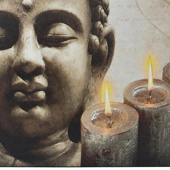 Cuadro Buda Velas 40 x 40  3