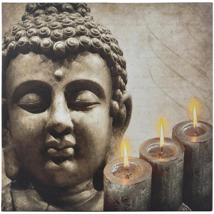 Cuadro Buda Velas 40 x 40