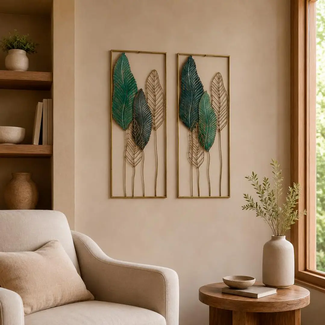 Set Placas Mural Hojas 1