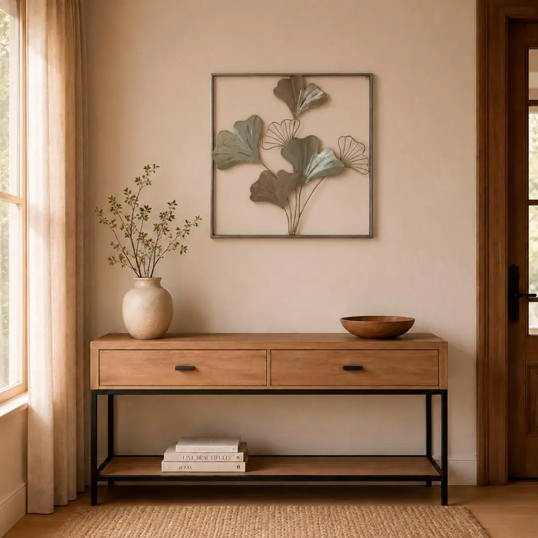 Placa Mural Marco Ginkgo Gold 1